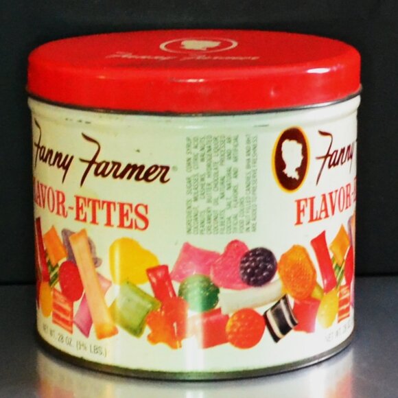 2 Vintage Fanny Farmer Candy Tins Christmas Decor Country And Farmhouse - Picture 3 of 11